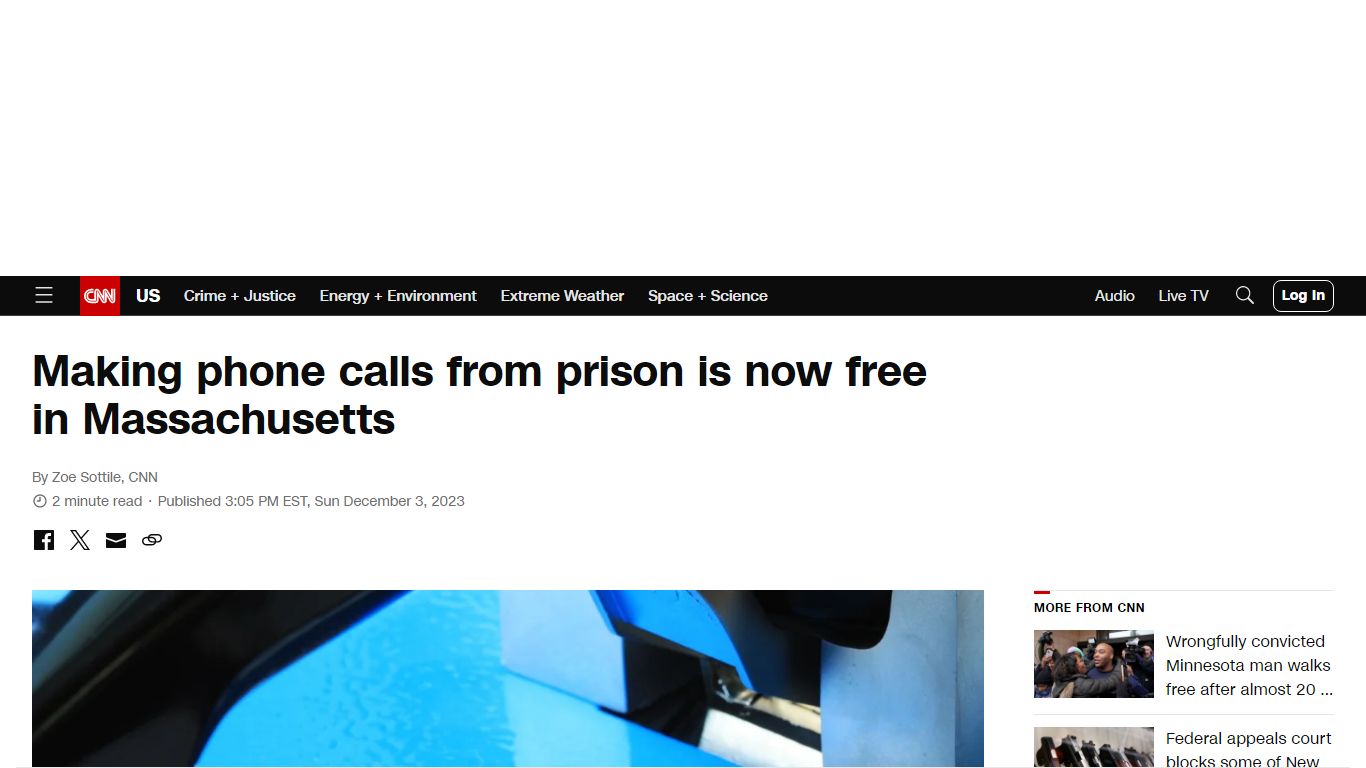 Making phone calls from prison is now free in Massachusetts